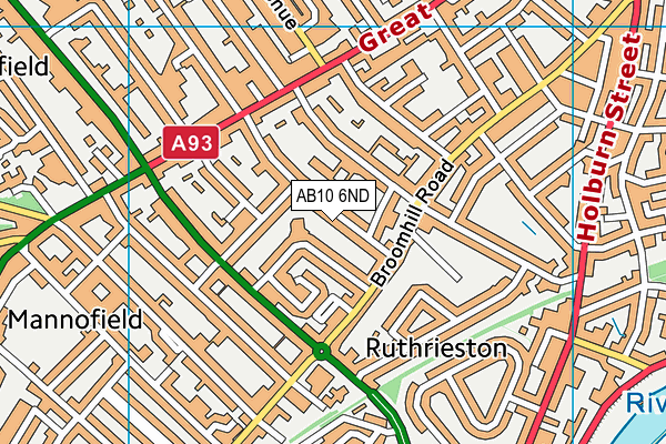 AB10 6ND map - OS VectorMap District (Ordnance Survey)