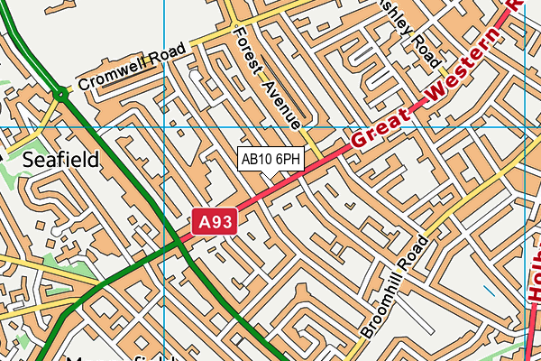 AB10 6PH map - OS VectorMap District (Ordnance Survey)