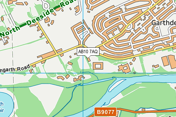 AB10 7AQ map - OS VectorMap District (Ordnance Survey)