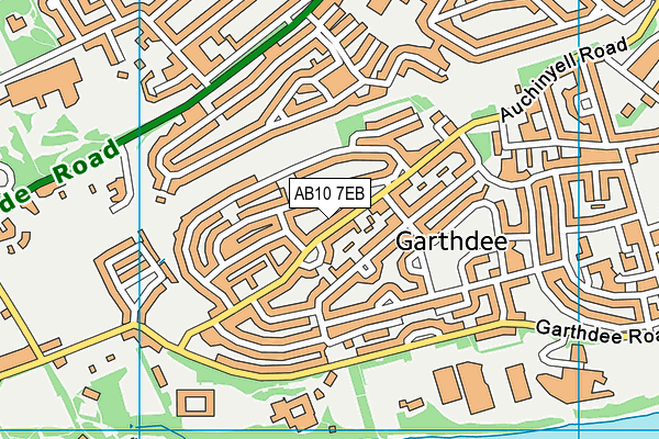 AB10 7EB map - OS VectorMap District (Ordnance Survey)