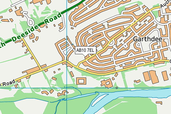 AB10 7EL map - OS VectorMap District (Ordnance Survey)