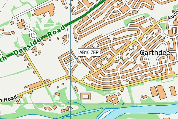 AB10 7EP map - OS VectorMap District (Ordnance Survey)