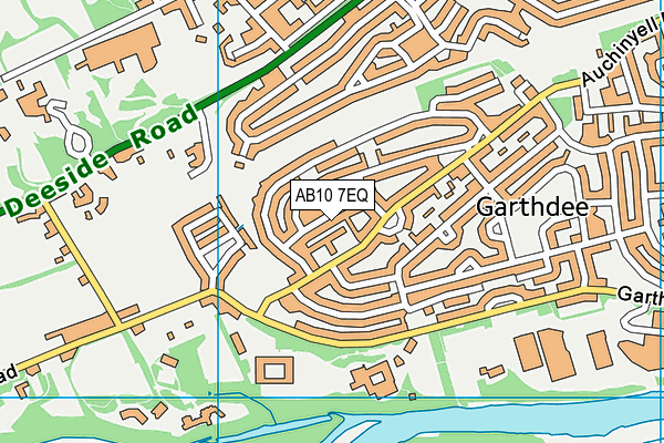 AB10 7EQ map - OS VectorMap District (Ordnance Survey)