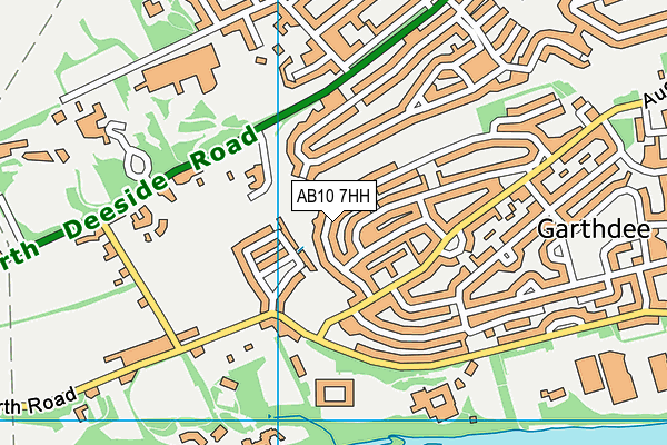 AB10 7HH map - OS VectorMap District (Ordnance Survey)
