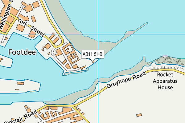 AB11 5HB map - OS VectorMap District (Ordnance Survey)