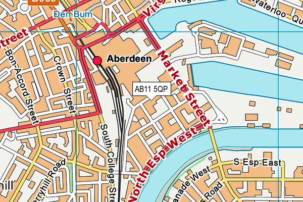 Map of ABERDEEN MARINE SAFETY LTD at district scale