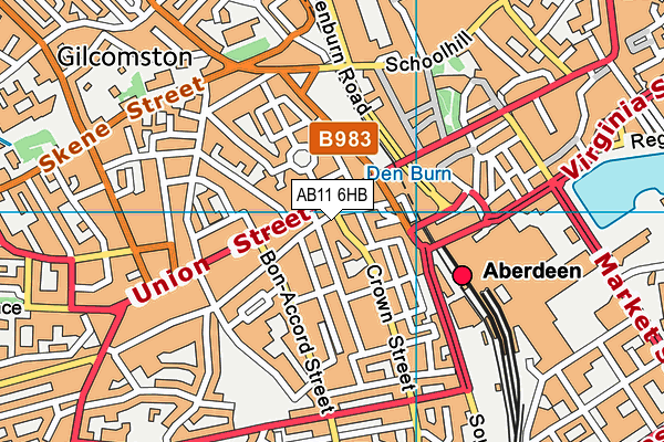 Map of ABERDEEN CATERER LTD at district scale