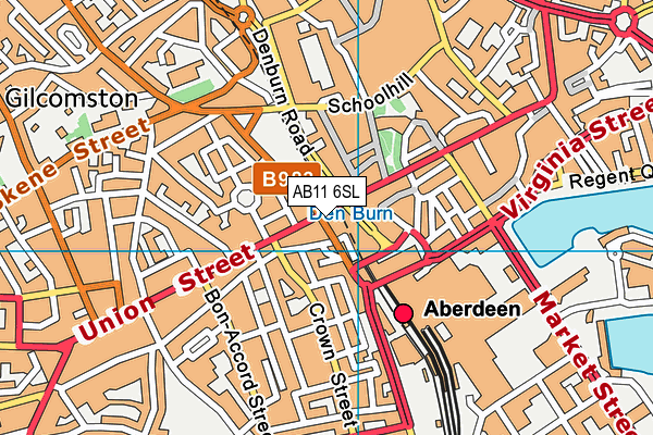 AB11 6SL map - OS VectorMap District (Ordnance Survey)