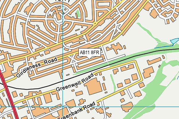 AB11 8FR map - OS VectorMap District (Ordnance Survey)