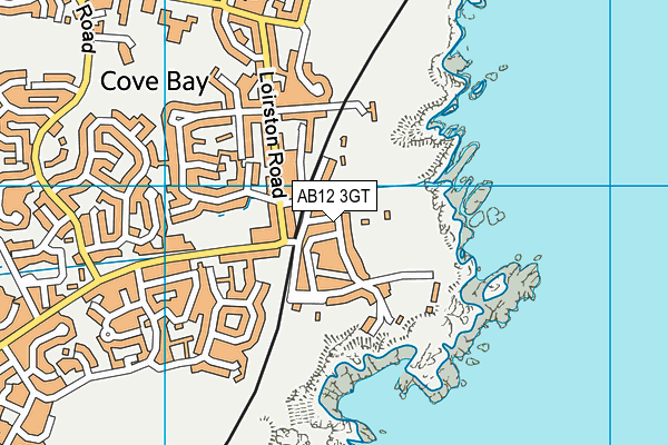 AB12 3GT map - OS VectorMap District (Ordnance Survey)