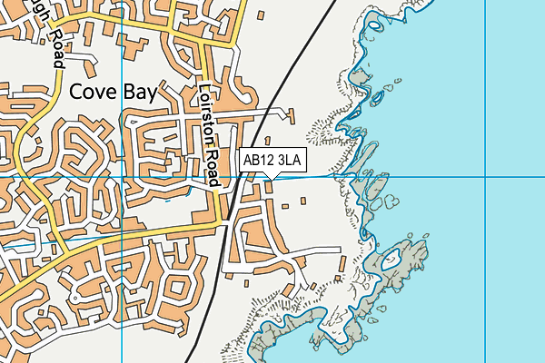 AB12 3LA map - OS VectorMap District (Ordnance Survey)