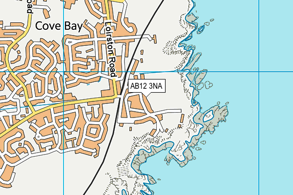 AB12 3NA map - OS VectorMap District (Ordnance Survey)