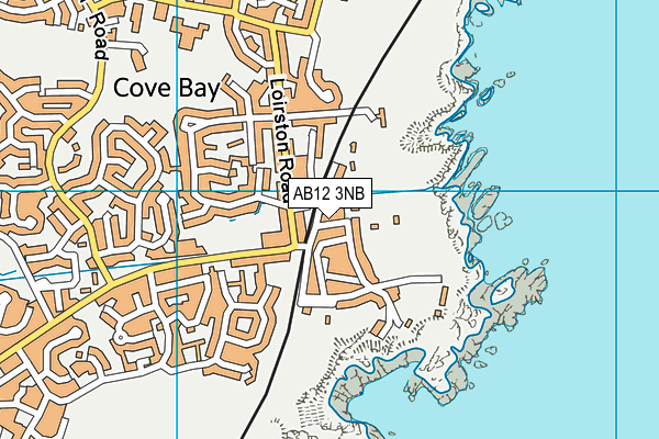 AB12 3NB map - OS VectorMap District (Ordnance Survey)