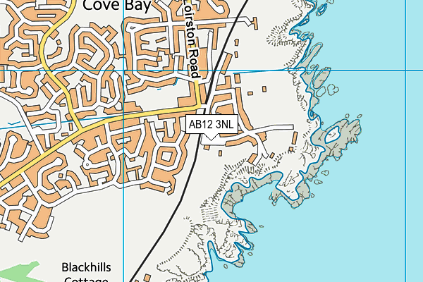 AB12 3NL map - OS VectorMap District (Ordnance Survey)