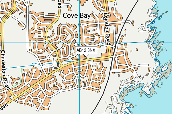 AB12 3NX map - OS VectorMap District (Ordnance Survey)