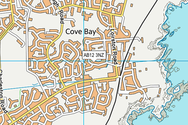 AB12 3NZ map - OS VectorMap District (Ordnance Survey)