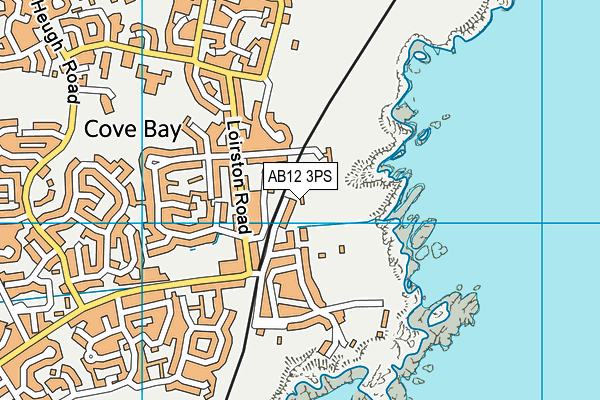 AB12 3PS map - OS VectorMap District (Ordnance Survey)