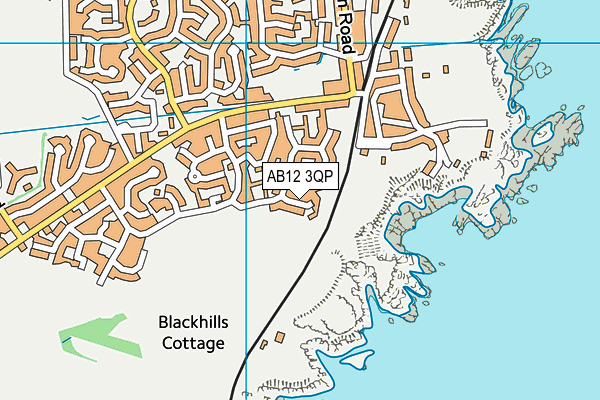 AB12 3QP map - OS VectorMap District (Ordnance Survey)
