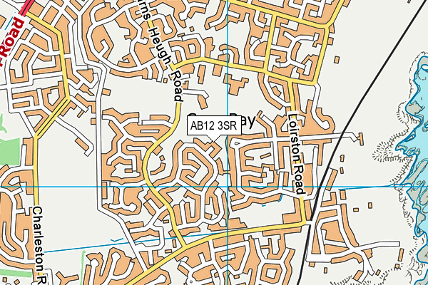 AB12 3SR map - OS VectorMap District (Ordnance Survey)