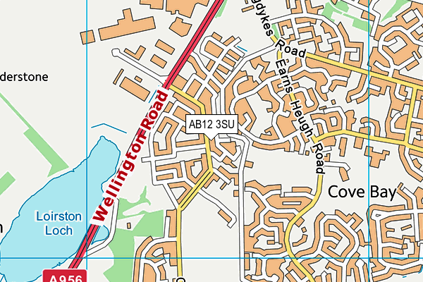 AB12 3SU map - OS VectorMap District (Ordnance Survey)