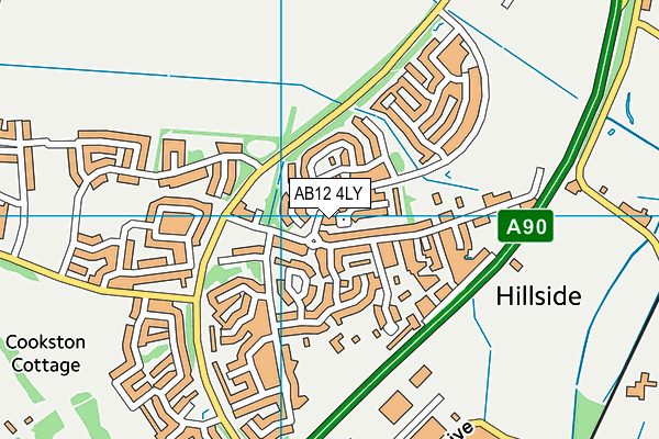 AB12 4LY map - OS VectorMap District (Ordnance Survey)