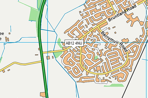 AB12 4NU map - OS VectorMap District (Ordnance Survey)