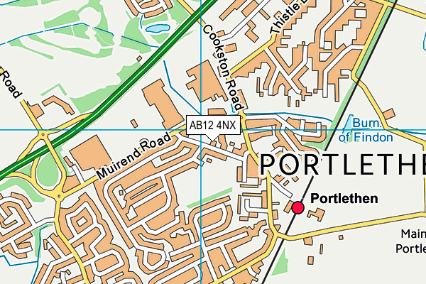 Map of THE BEAUTY BOUTIQUE (PORTLETHEN) LTD at district scale