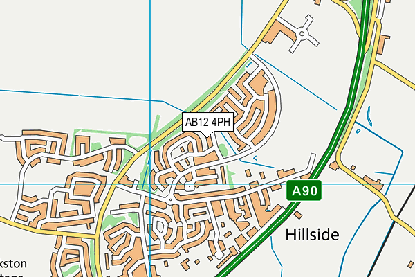 AB12 4PH map - OS VectorMap District (Ordnance Survey)