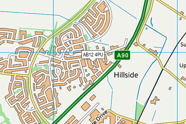 AB12 4PU map - OS VectorMap District (Ordnance Survey)