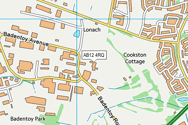 AB12 4RQ map - OS VectorMap District (Ordnance Survey)