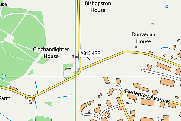 AB12 4RR map - OS VectorMap District (Ordnance Survey)