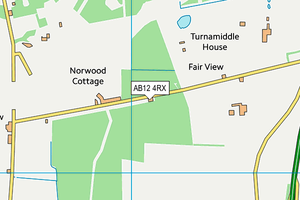 AB12 4RX map - OS VectorMap District (Ordnance Survey)