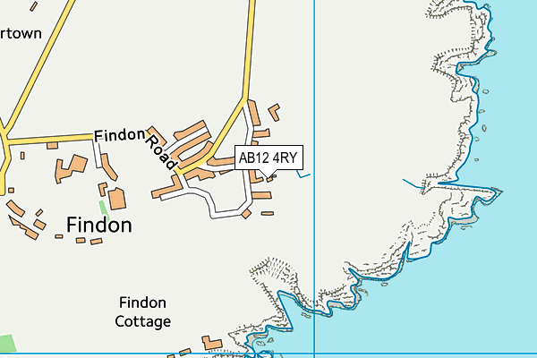 AB12 4RY map - OS VectorMap District (Ordnance Survey)