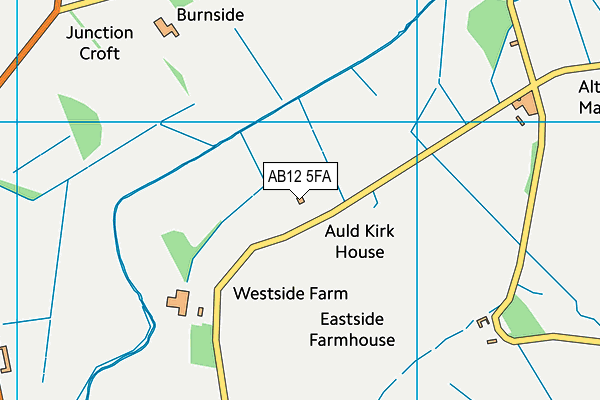 AB12 5FA map - OS VectorMap District (Ordnance Survey)