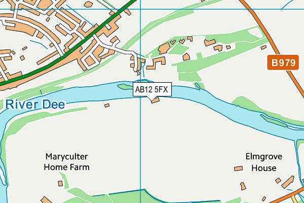 AB12 5FX map - OS VectorMap District (Ordnance Survey)