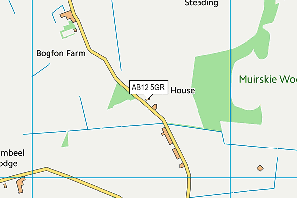 AB12 5GR map - OS VectorMap District (Ordnance Survey)