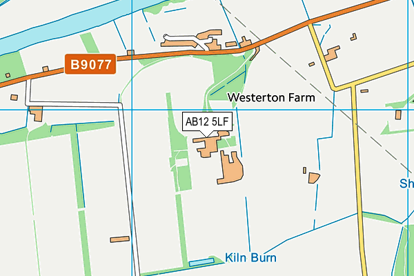 AB12 5LF map - OS VectorMap District (Ordnance Survey)