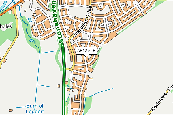 AB12 5LR map - OS VectorMap District (Ordnance Survey)