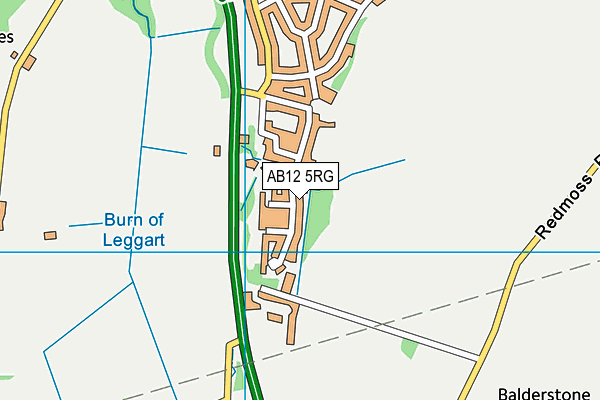 AB12 5RG map - OS VectorMap District (Ordnance Survey)