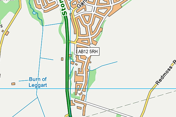 AB12 5RH map - OS VectorMap District (Ordnance Survey)