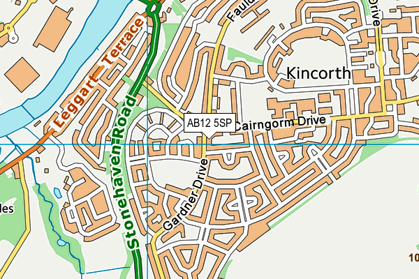 AB12 5SP map - OS VectorMap District (Ordnance Survey)