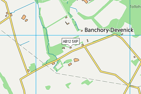 AB12 5XP map - OS VectorMap District (Ordnance Survey)