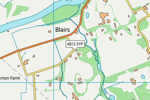 AB12 5YP map - OS VectorMap District (Ordnance Survey)