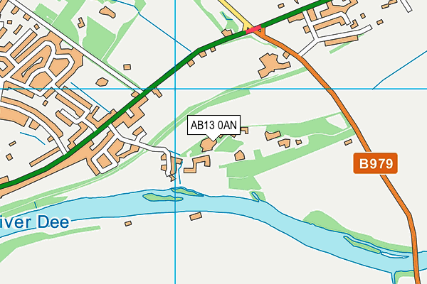 AB13 0AN map - OS VectorMap District (Ordnance Survey)
