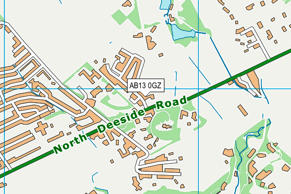 AB13 0GZ map - OS VectorMap District (Ordnance Survey)