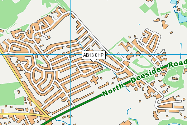 AB13 0HP map - OS VectorMap District (Ordnance Survey)