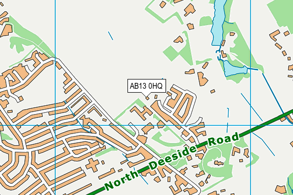 AB13 0HQ map - OS VectorMap District (Ordnance Survey)
