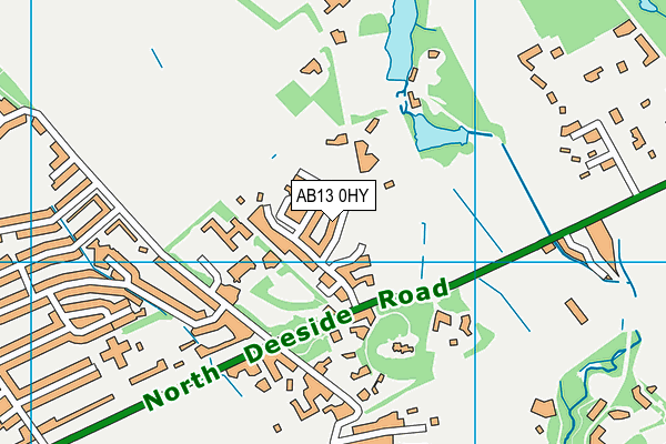 AB13 0HY map - OS VectorMap District (Ordnance Survey)