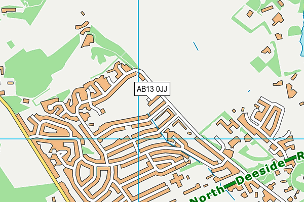 AB13 0JJ map - OS VectorMap District (Ordnance Survey)