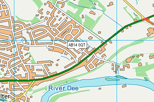 AB14 0QT map - OS VectorMap District (Ordnance Survey)